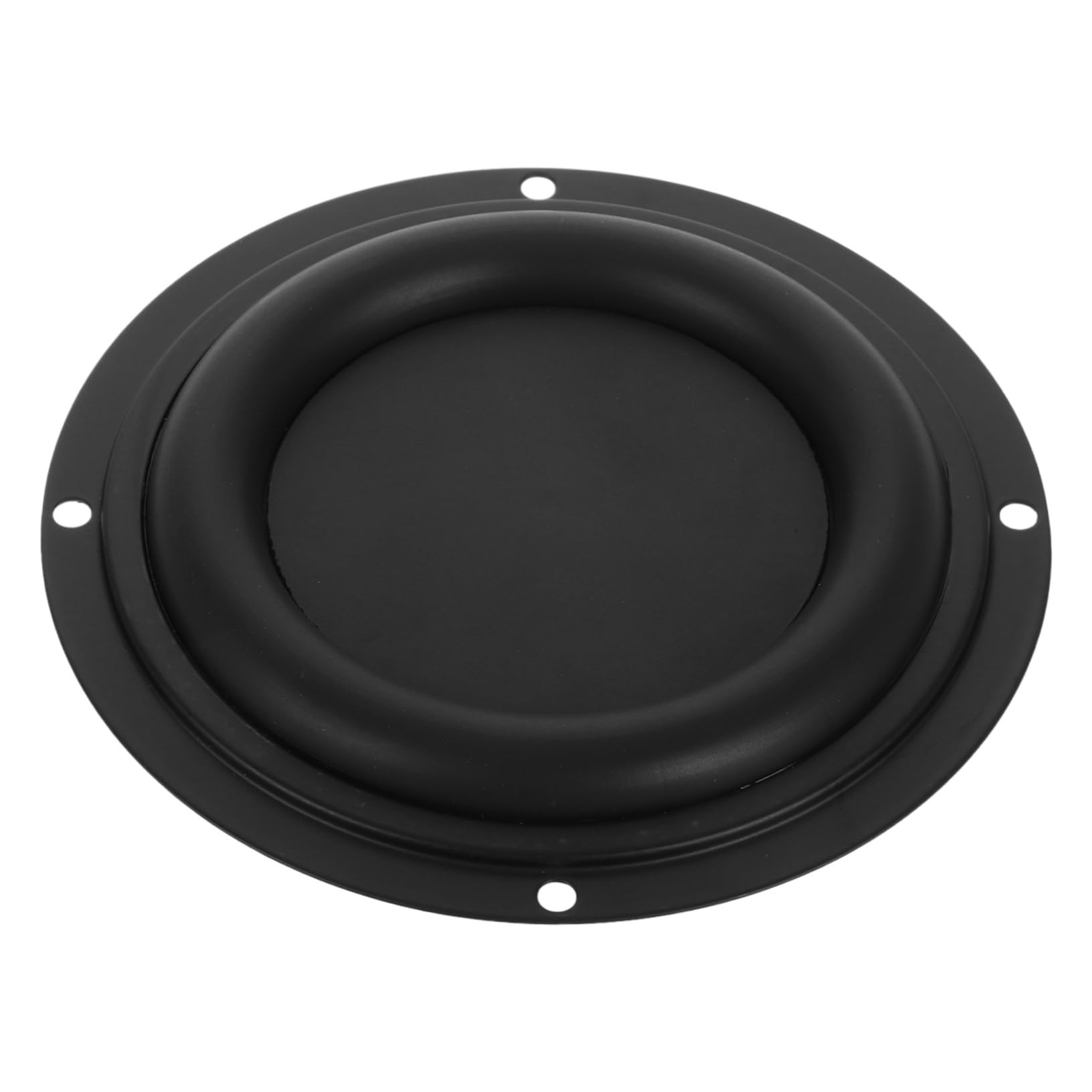 SOLUSTRE 4 Bassmembran bass lautsprecher Bass-Lautsprecher Auto-Subwoofer-Membran Lautsprecher Ersatzteil Vibrationsmembran für Auto-Subwoofer Lautsprecher-Membranplatte Gummi Black von SOLUSTRE