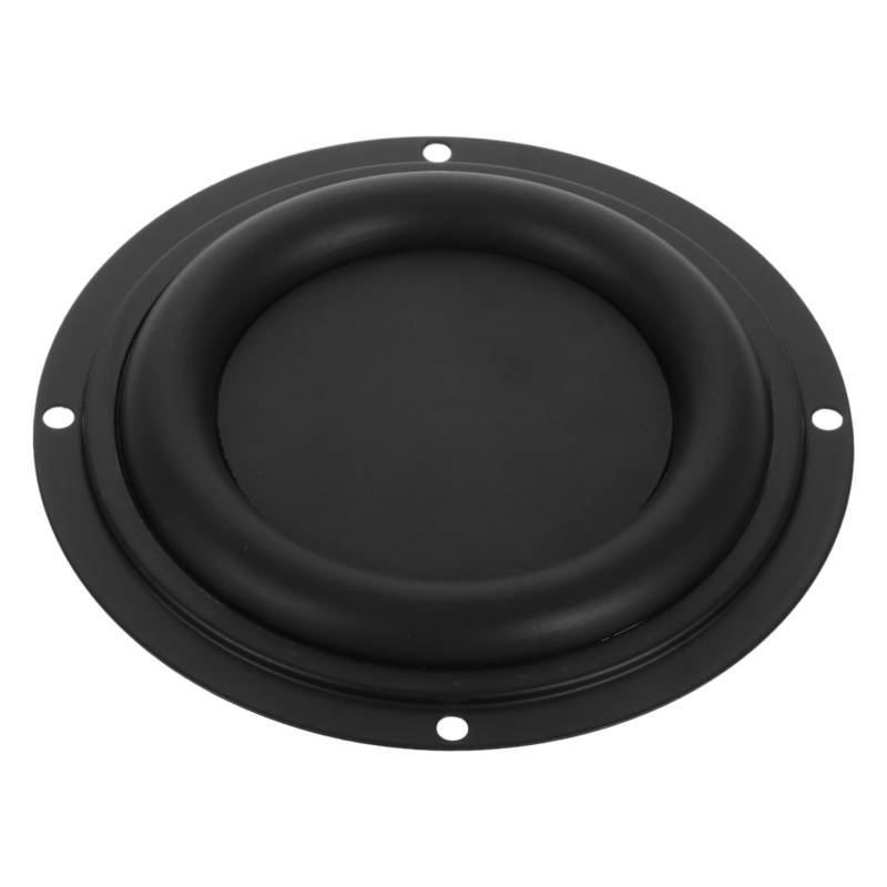 SOLUSTRE 4 Bassmembran bass lautsprecher Bass-Lautsprecher Auto-Subwoofer-Membran Lautsprecher Ersatzteil Vibrationsmembran für Auto-Subwoofer Lautsprecher-Membranplatte Gummi Black von SOLUSTRE