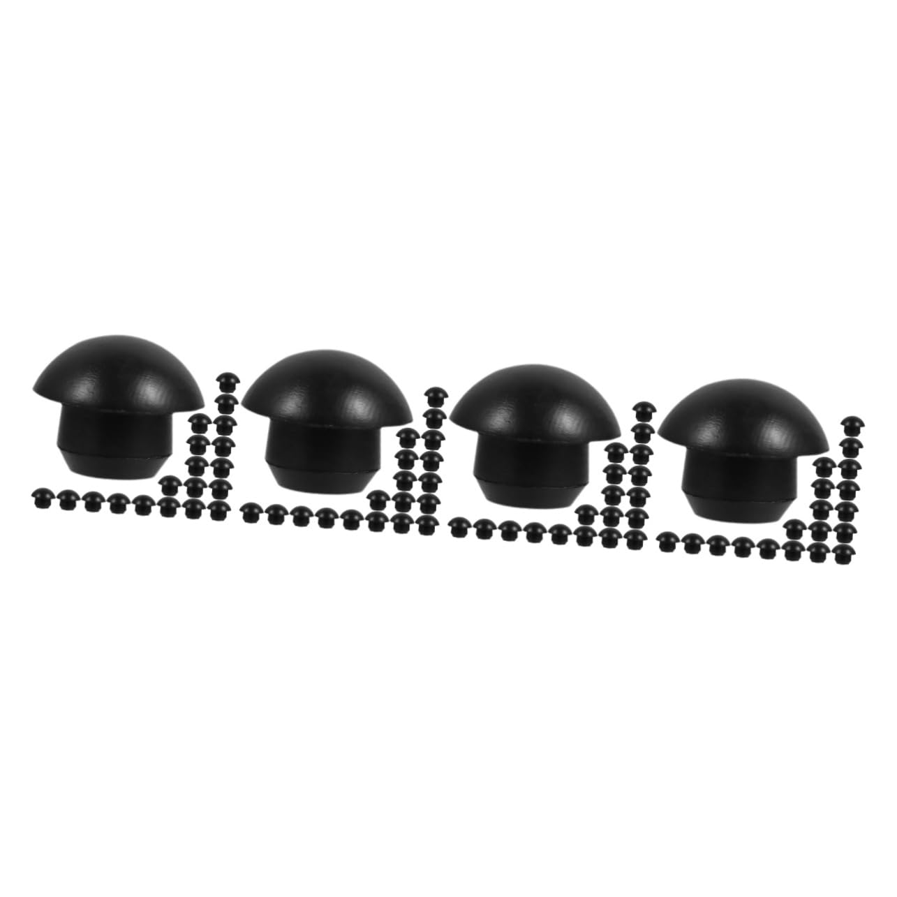 SOLUSTRE 4 Sätze Jack-ölschraube Wagenheber Ölfilter Elektrisch Für Camping Flüssigkeitsförderpumpe Achsständer Fix Stopper Öl Für Auto Luft Versiegelung Stecker Gummi Black 20 Stück * 4 von SOLUSTRE