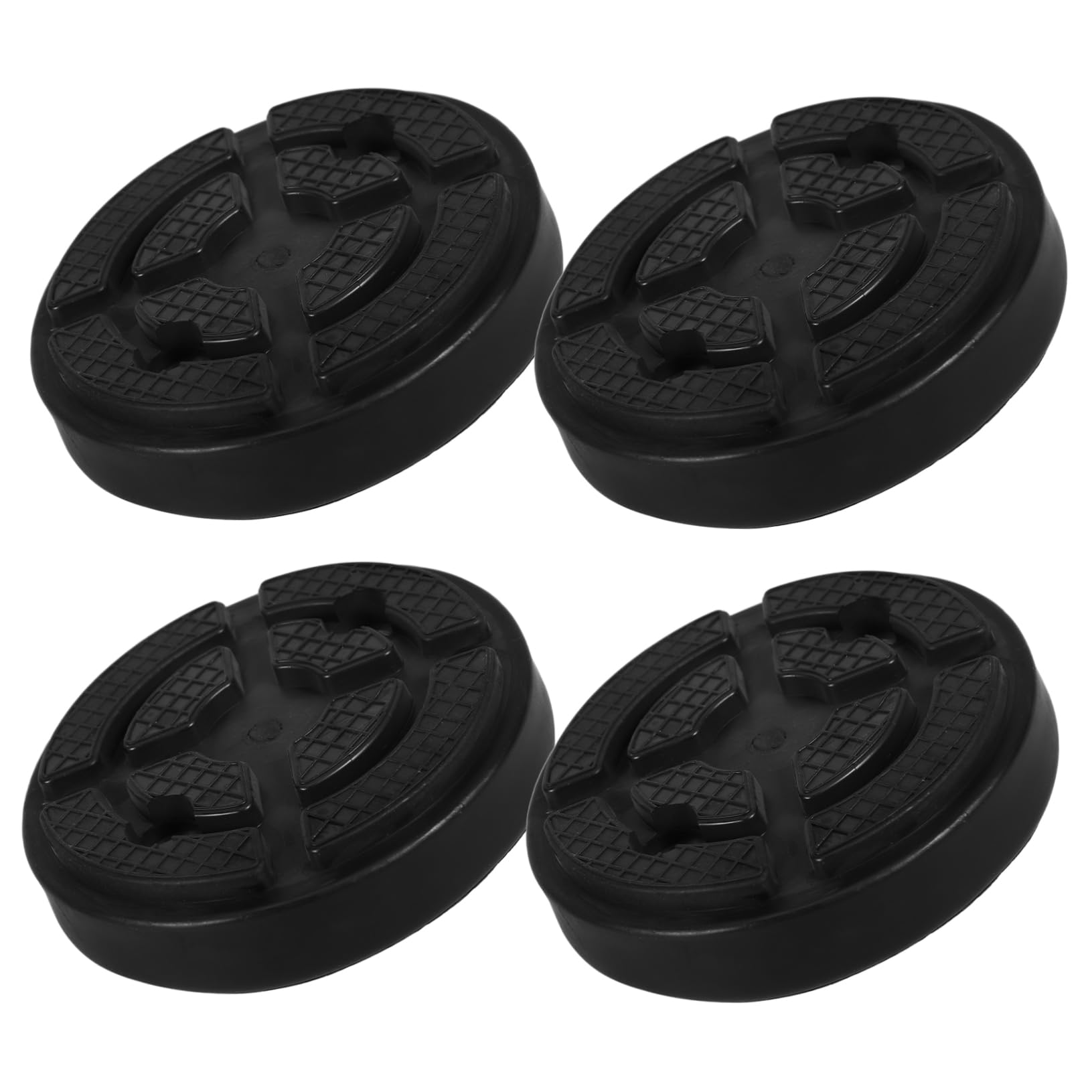 SOLUSTRE 4 Stück Gummiauflage anheben Levage Challenger-Wagenheber-Pad Balsam hebebühne gummiauflage Hebebühnen-Gummipolster handyhalterung Adapter Hebekissen Gummi-Wagenheberpolster Black von SOLUSTRE