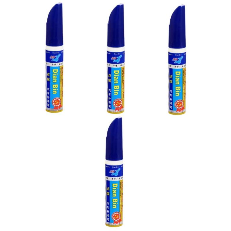 SOLUSTRE 4 Stück Kratzreparaturstift Farbentferner Reparaturstift für Autokratzer Felgenfarbe Auto Lackstift Lackreparaturstift Werkzeug Malstifte reparieren Fahrzeugkratzstift flüssig von SOLUSTRE