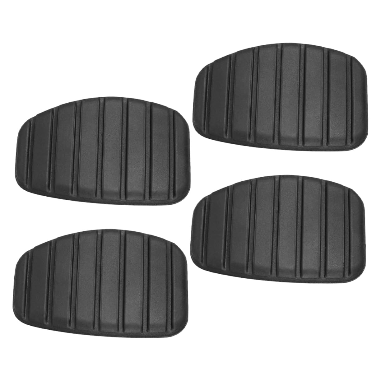 SOLUSTRE 4 Stück Kupplungspedal autozubehör Pedalabdeckung Kupplungs Pedal Pad Bremspedalauflage Bremspedalsperre Spitze der Hinterradbremspedalplatte Fußschalter mit Licht Gummi Black von SOLUSTRE