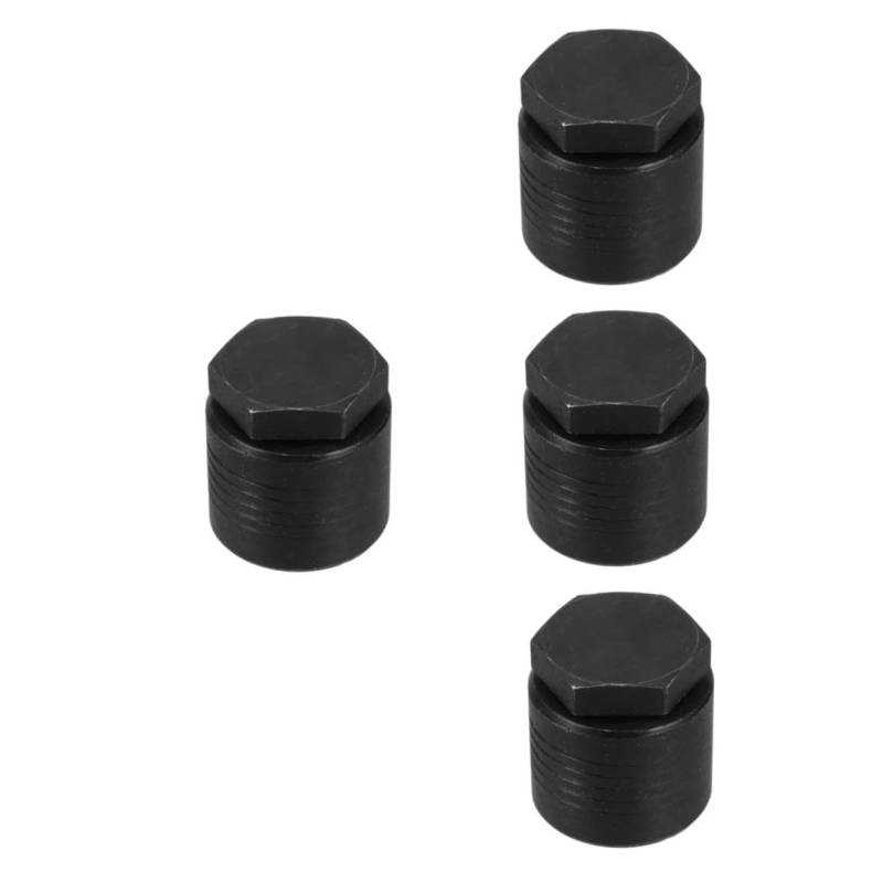 SOLUSTRE 4 Stück Maschinenheber Klinkenpad-Adapter Stabilisator-wagenheberpolster Stabilisatoren Jack-Tool Hausheber Zum Nivellieren Unterlage Für Wagenheber Nivellierheber Stahl Black von SOLUSTRE