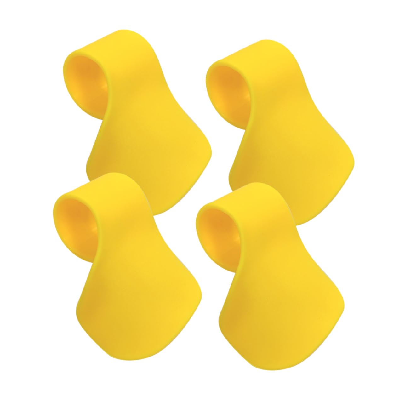 SOLUSTRE 4 Stück -drosselklappenclip Griffe Maschine Klaviatur Greifer Grifffestigkeitstester Mechanische Tastatur Kabellos Bauchtrainer Roller Handgelenkpolster Finger Yellow Abs von SOLUSTRE