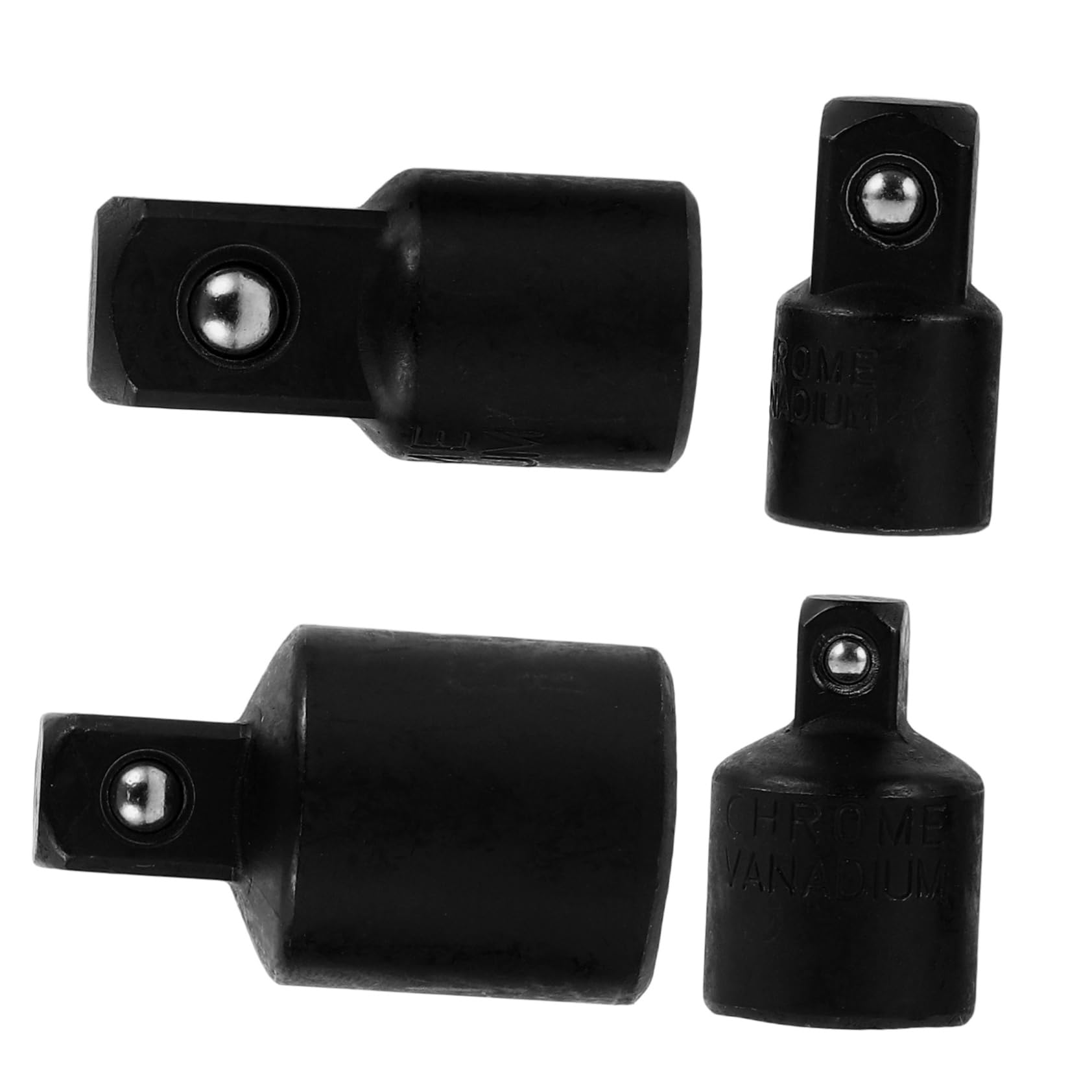 SOLUSTRE 4Er Set Schraubenschlüsseladapter Steckschlüssel Schlagschrauber Schraubenschlüssel Adapter Größenwechsel Adapter schwenkbare Steckdosen Socket Kit Chrom-Vanadium-legierter Stahl von SOLUSTRE