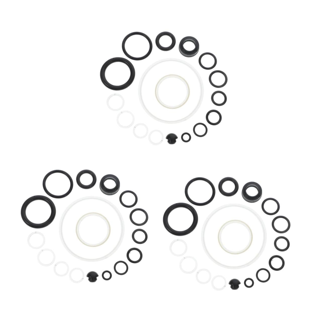 SOLUSTRE 5 Sätze Wagenheber-Reparatursatz Wagenheber Reparaturset Wagenheber Dichtungen Pumpenkern Reparatur Dichtungsring für vertikale Wagenheber Hochdruck Kraftstoffpumpe Gummi von SOLUSTRE