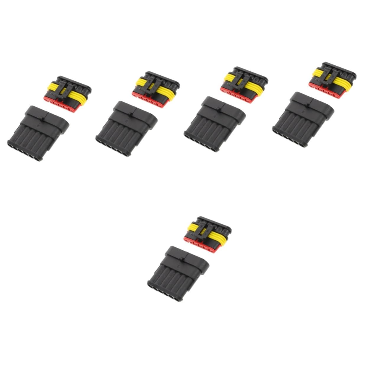 SOLUSTRE 5 Sätze Wasserdichter Stecker 6 Wege Stecker Stecker Und Buchse 6 Polige Elektrische Anschlüsse Auto Kabelstecker Männlich Und Weiblich Auto Kabel Steckdose 6 Poliger Auto von SOLUSTRE