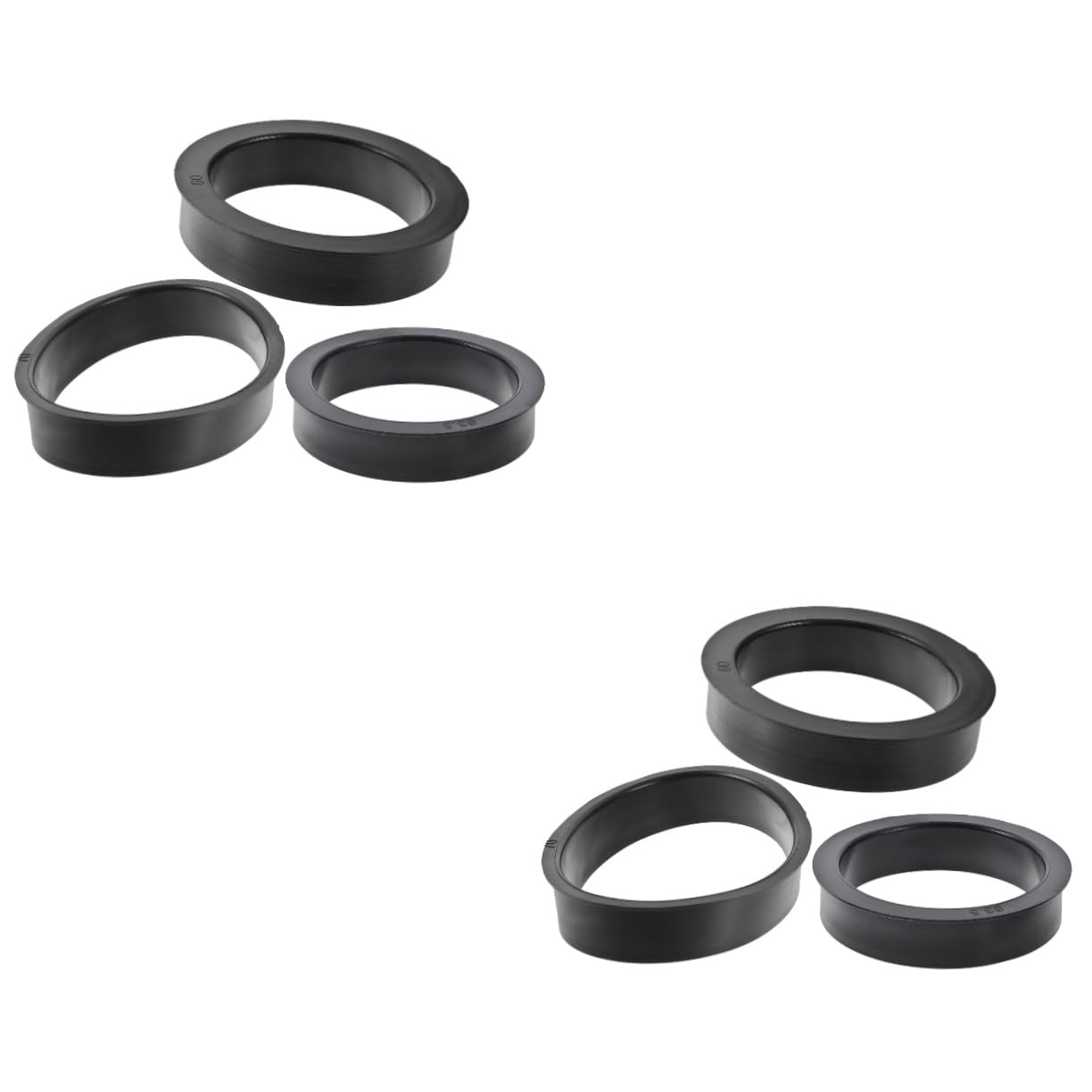 SOLUSTRE 6 Stk Luftfilter-gummiringe Auto Zubehör Auto-luftfilterringe Luftfilterzubehör Luftfilter-adapterringe Luftfilterleistung Luftfilterteile Ersatzringe Filterkernringe Black von SOLUSTRE