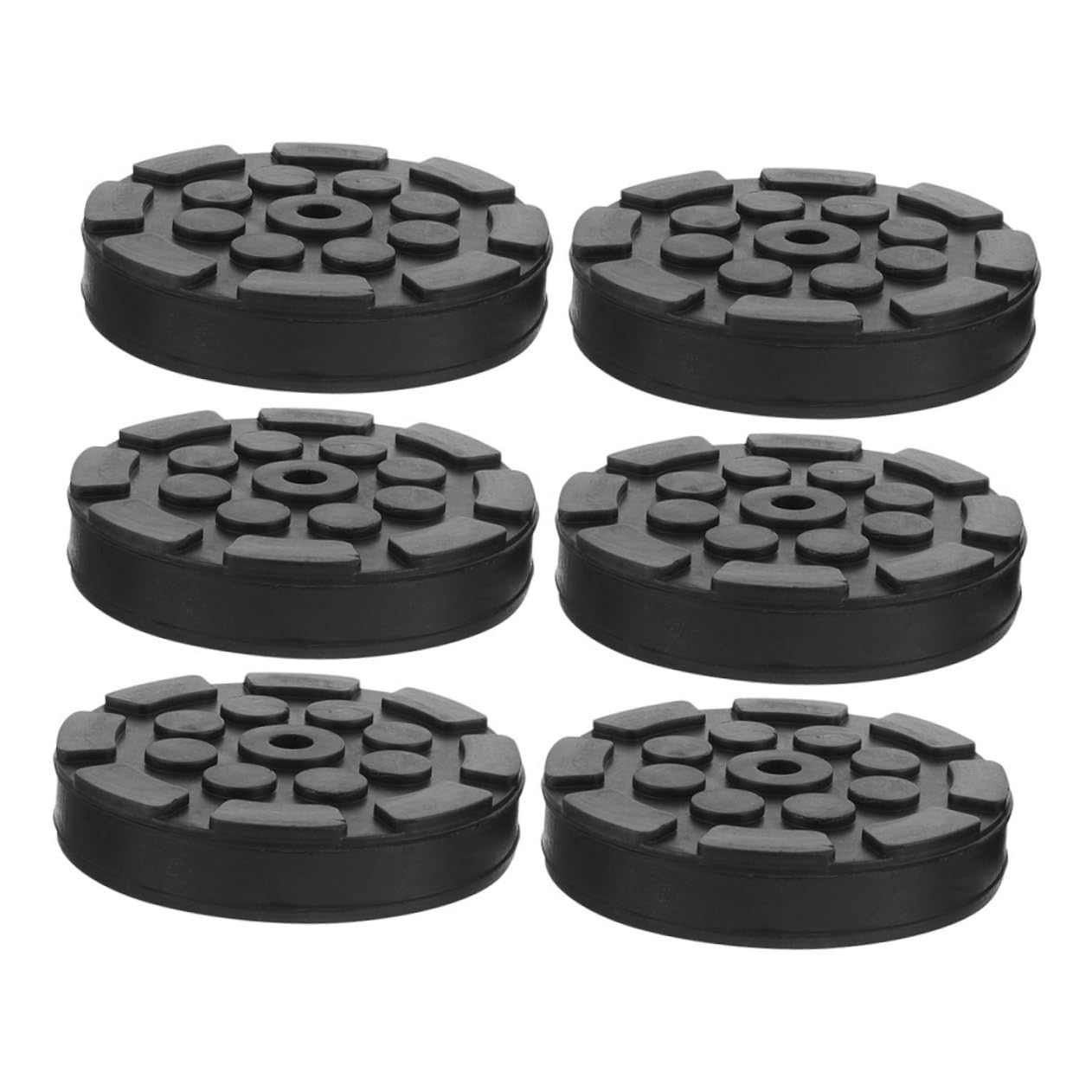 SOLUSTRE 6st Hebepolster Klinkenpad-Adapter Jack-Lift-pad Punktpolster Für Autohebebühnen Wagenheber Pinch Weld Jack Pad Quadratisches Klinkenpad Luftheber Für Autos Jack-Pads Gummi Black von SOLUSTRE