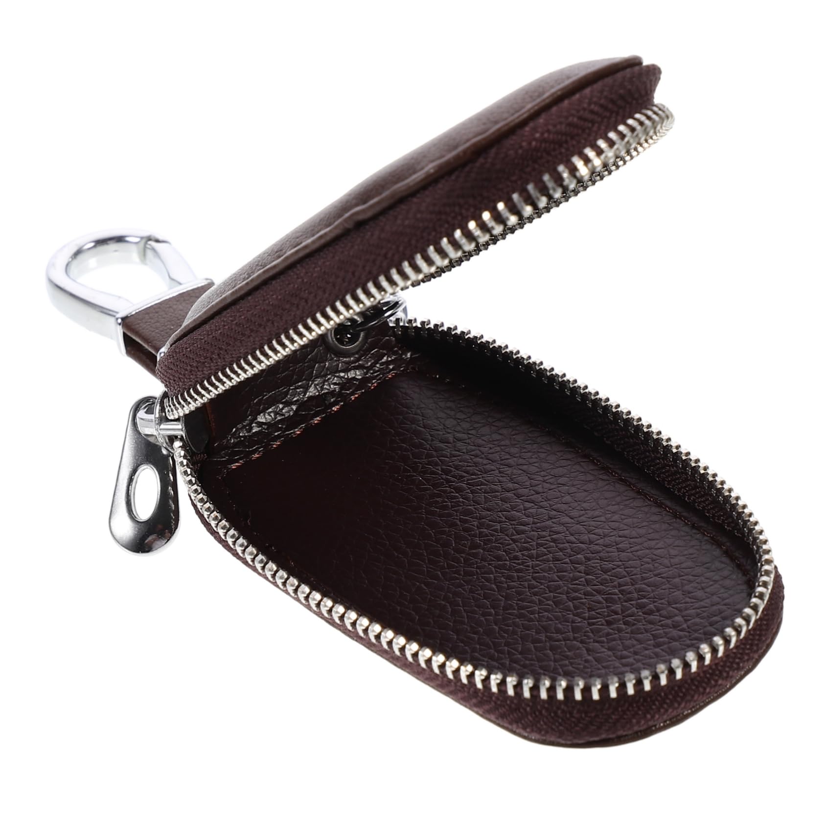 SOLUSTRE 7 STK Schlüsseltasche Gürtel Karabiner Autoschlüssel Aufbewahrungstaschen Mit Reißverschluss Sitz Schlüsselaufbewahrungstaschen Koffer-Organizer-Taschen Kette Zinklegierung Coffee von SOLUSTRE