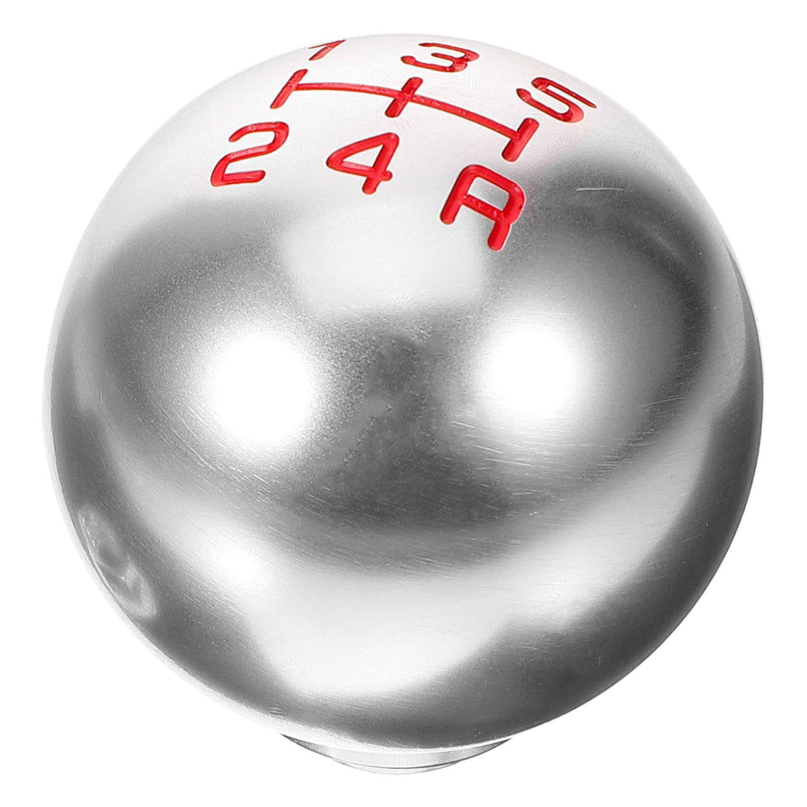 SOLUSTRE Auto Getriebekopf Schaltknauf Hoodie-Auto-Gangschaltung Lenkung Kfz-Ersatzteile Autoschaltung Shift knob Auto Gear knob autodeko Schaltknäufe Schaltknöpfe Aluminiumlegierung Silver von SOLUSTRE