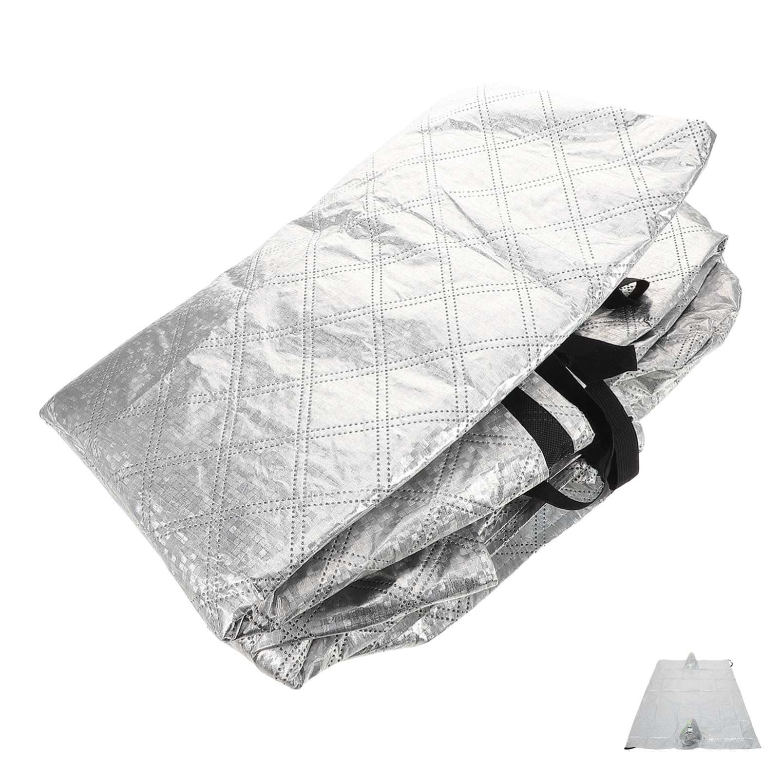 SOLUSTRE Auto Schneeschild Schneeschutz Für Die Windschutzscheibe Eines Autos Auto Heckscheibe Schneedecke Autoabdeckung Winter Schneeschild Auto Windschutzscheibe Aluminiumfolie Silver von SOLUSTRE