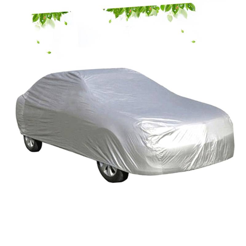 SOLUSTRE Auto Sommer Sonnenschutz Abdeckung autoschutz Auto schondecke car Covers Auto Garage Autoregenbeständige Abdeckung autogarage Auto sommerabdeckung Staubdichte Autoabdeckung Silver von SOLUSTRE