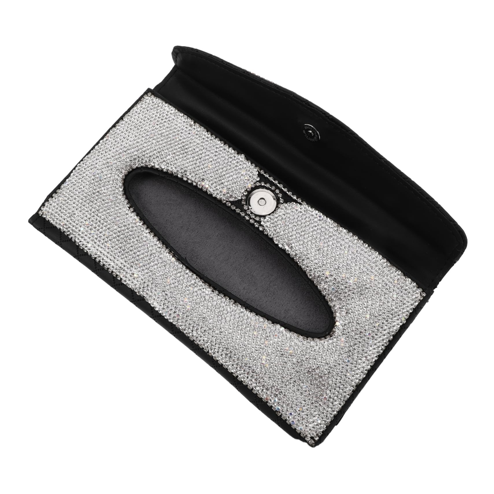 SOLUSTRE Auto Taschentuchbox Glitzerndes Autozubehör Auto-taschentuchhalter Mit Kosmetiktüchern Auto-taschentuchhalter Bling Autovisiertuchhalter Taschentuchhalter Fürs Auto Leder von SOLUSTRE