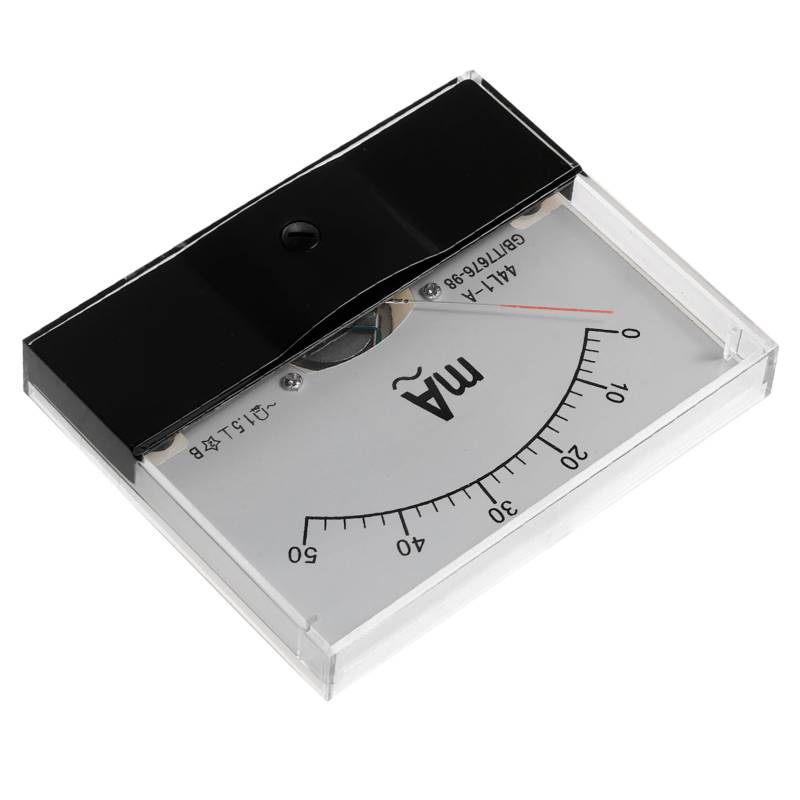 SOLUSTRE DC-Voltmeter analoges Einbaumessgerät Volt-Spannungsmesser Panel-Voltmeter analoges Voltmeter Voltmeter-Panel Plastik von SOLUSTRE