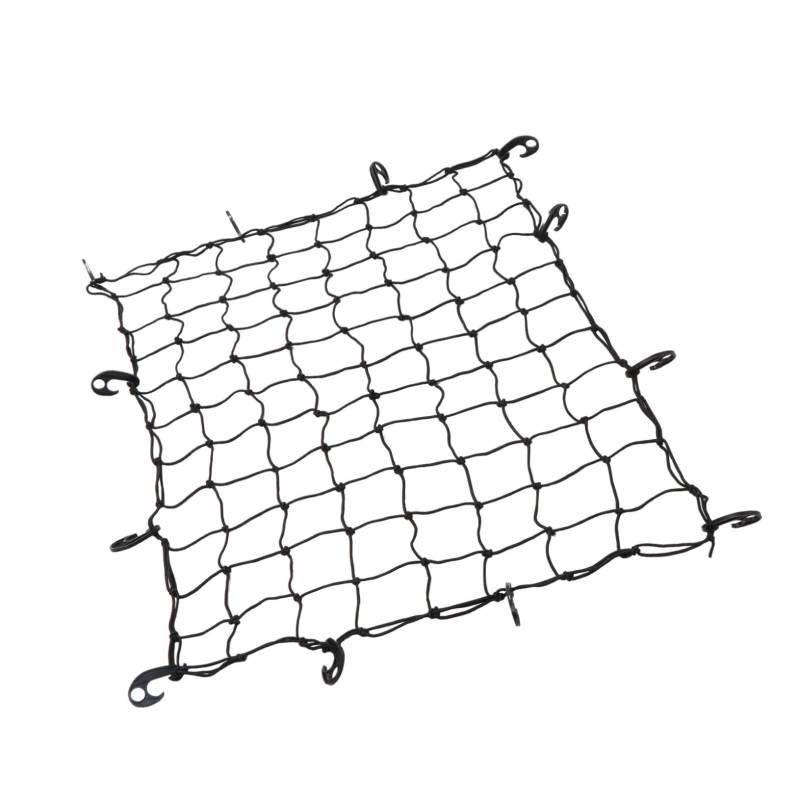 SOLUSTRE Dachgepäckträger Bungee Frachtnetz Hochelastisches Gepäcknetz Für Autos LKW Und SUV Für Sichere Befestigung Von Gepäck Und Ausrüstung Schwarz von SOLUSTRE