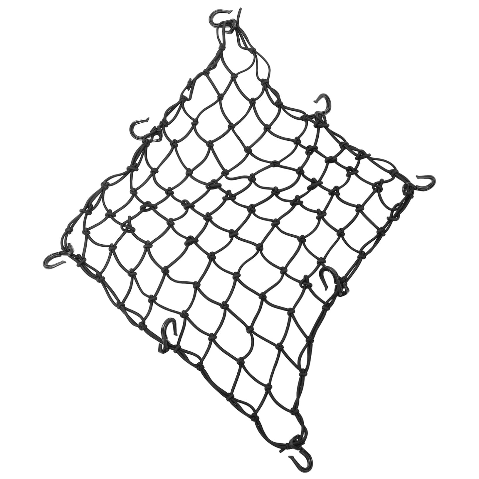 SOLUSTRE Elastic Hook Mesh Für Auto Und Schwarzes Latex Gepäcknetz 81 öcher Ideal Für Gepäck Pflanzenstütze Und Cargo Netz von SOLUSTRE