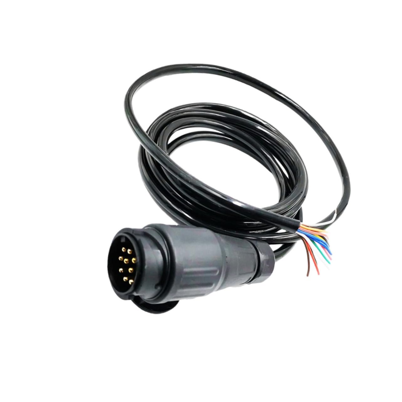 SOLUSTRE Euro Standard Pin Zu Pin Anhängerstecker Adapterkabel Elektrischer Konverter Für Wohnmobile LKW Und Anhänger Schwarz von SOLUSTRE