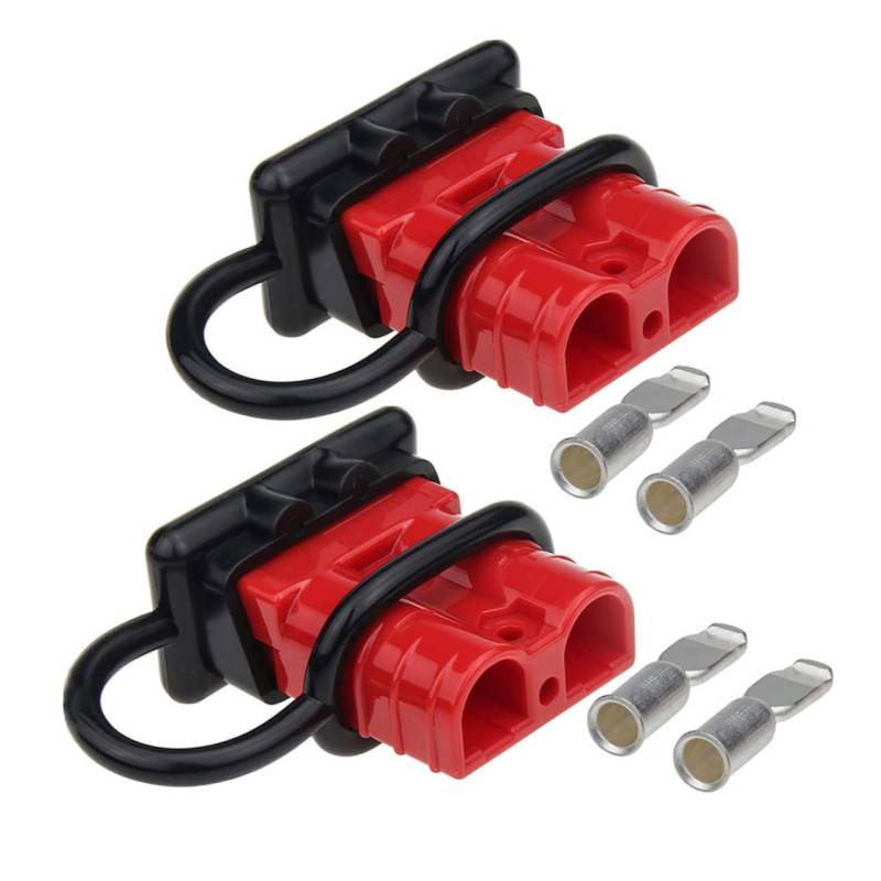 SOLUSTRE Gabelstapler Batteriestecker Anderson Stecker Connector Staubschutzkappen Kontakte Gabelstaplerzubehör Für Sichere Stromverbindungen von SOLUSTRE