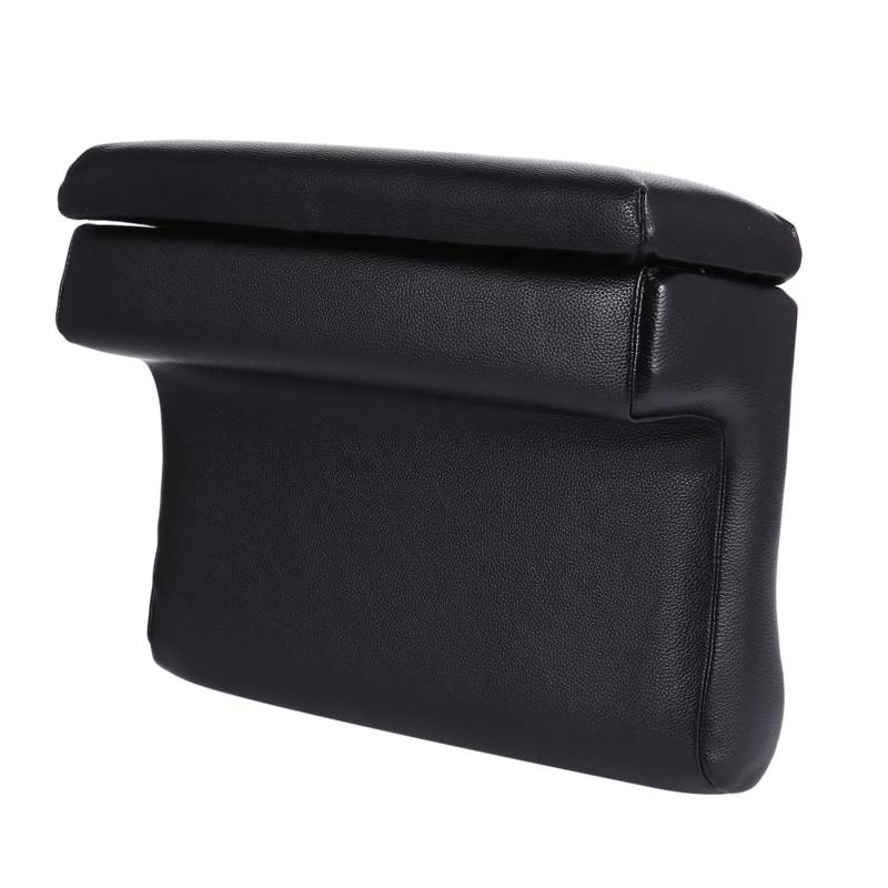 SOLUSTRE Kasten Armlehne handhaben faltbarer Korb tragbarer Korb Knöchel Griffe auto innenraum zubehör car interior accessories Car armrest storage Auto Zubehör Ellenbogenstütze Leder Black von SOLUSTRE