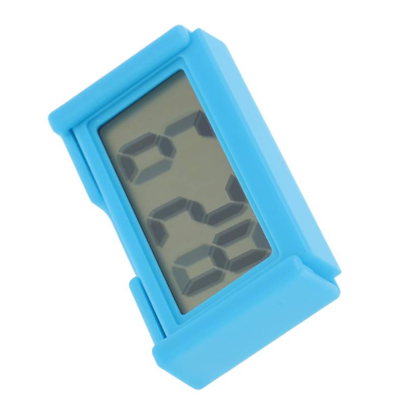 SOLUSTRE Leise Tischuhr Autouhren Für Dash Kleine Digitaluhr Uhr Für Auto Dash Digitaluhr Klein Mini-schreibtischuhr Tischuhr Mini Kleine Uhr Digital Borduhr Uhr Aufkleben Sky-Blue Plastik von SOLUSTRE