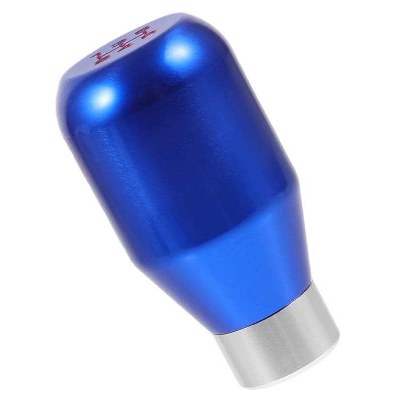 SOLUSTRE Modifizierter Getriebekopf Auto Bausatz Knöpfe Lenkung Switch Button Shift knob Cars deko car Accessory pkw zubehör -Schaltknauf Hebelgriffkopf Aluminiumlegierung Blue von SOLUSTRE