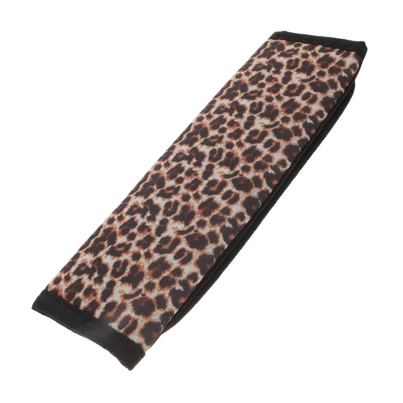 SOLUSTRE Schulterpolster Für Gurtabdeckungen Autositze Autositzbezug Unterlage Gürtel Taschentuchhalter Fürs Auto Sitzbezüge Auto Zubehör Abdeckpads Polyester Leopard von SOLUSTRE