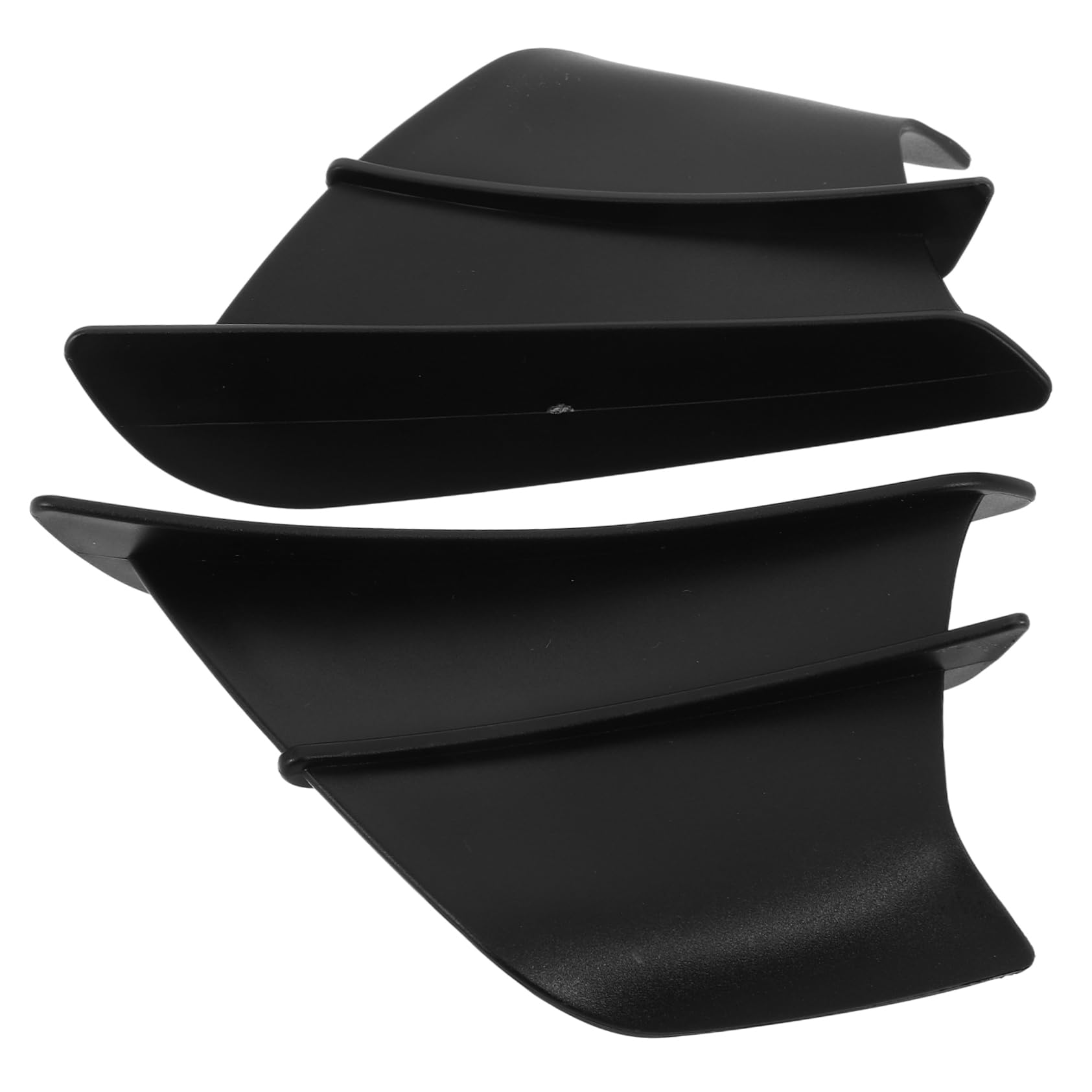 SOLUSTRE -Seitenspoiler Seitenverkleidungs-Winglets Aerodynamischer Flügel für Motorräder Seitenspoiler Verkleidungen für Motorräder aerodynamische Winglets Plastik Black von SOLUSTRE