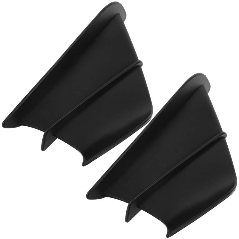 SOLUSTRE -Seitenspoiler -Verkleidungsseiten-Winglet windabweiser aerodynamische Winglets Winglet der Frontverkleidung Verkleidungsflügel Plastik Black von SOLUSTRE