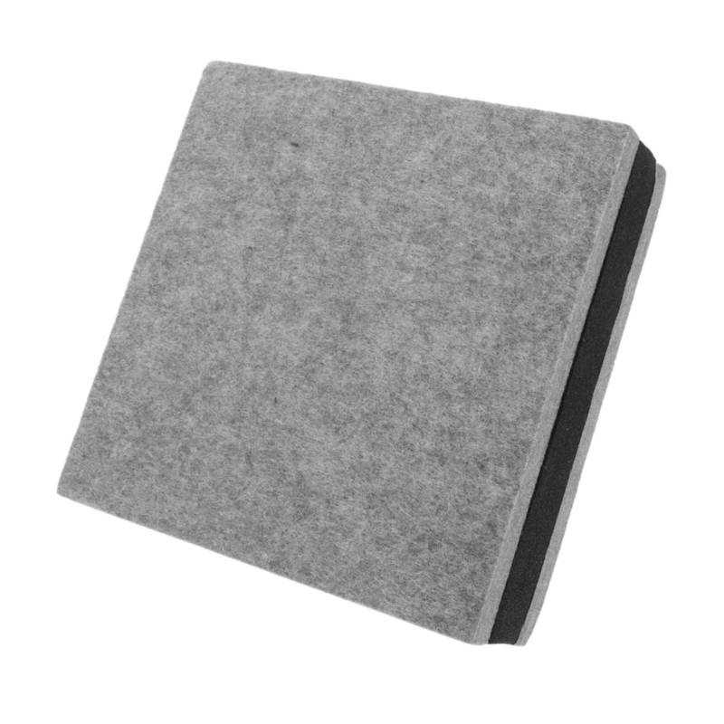 SOLUSTRE Subwoofer-schallisolationspad Schwammpads Für Lautsprecher Schallschutz Studio-Monitor-pad Monitor-lautsprecherpads Schallabsorbierende Schwämme Schallabsorber Light Grey Polyester von SOLUSTRE