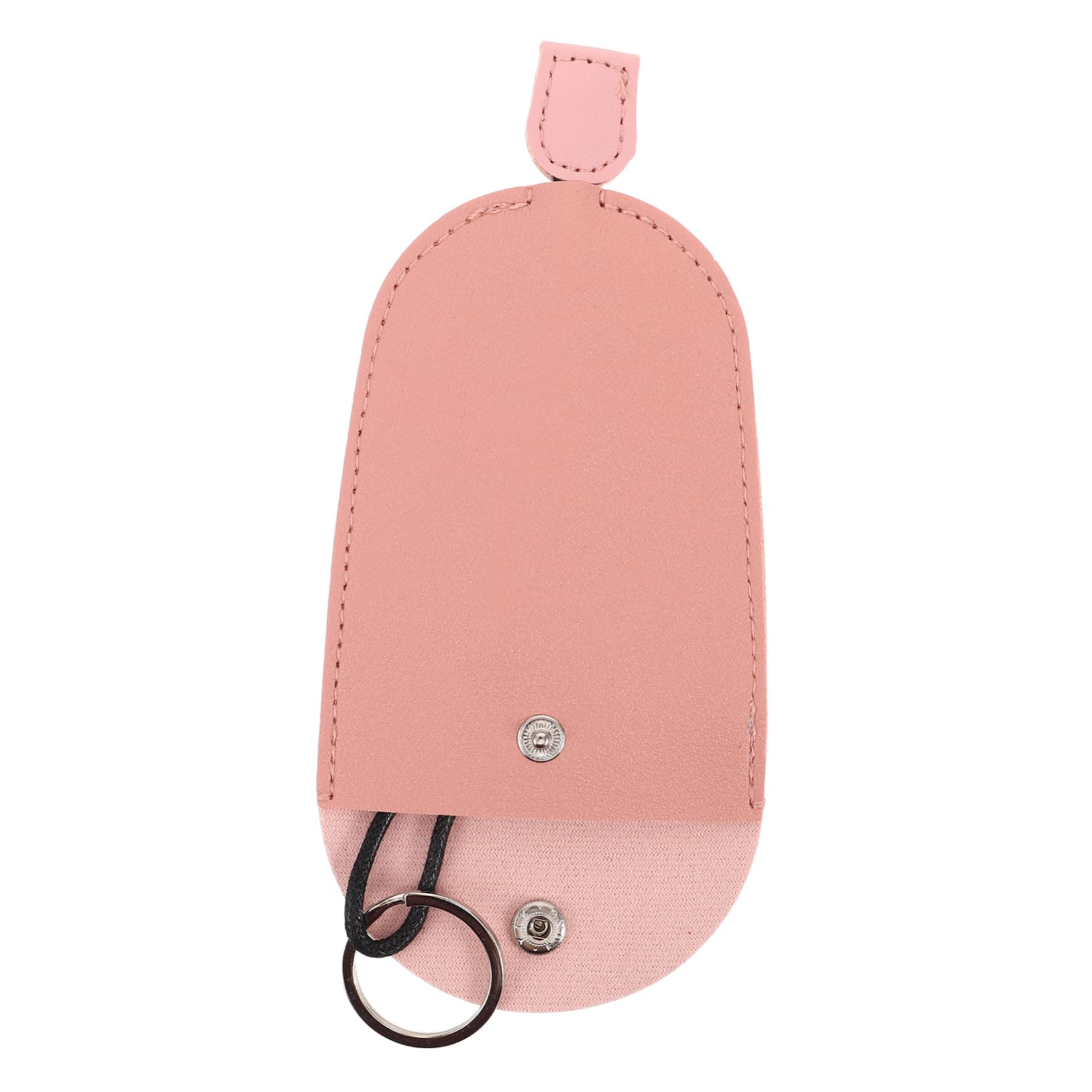 SOLUSTRE Tasche Für Autoschlüssel Polaris-schlüsselanhänger Individueller Mini-cd-schlüsselanhänger Auto-schlüsselanhänger-abdeckungen Kreditkarten-reißverschluss Kartenträger Rosa Pu-Leder von SOLUSTRE