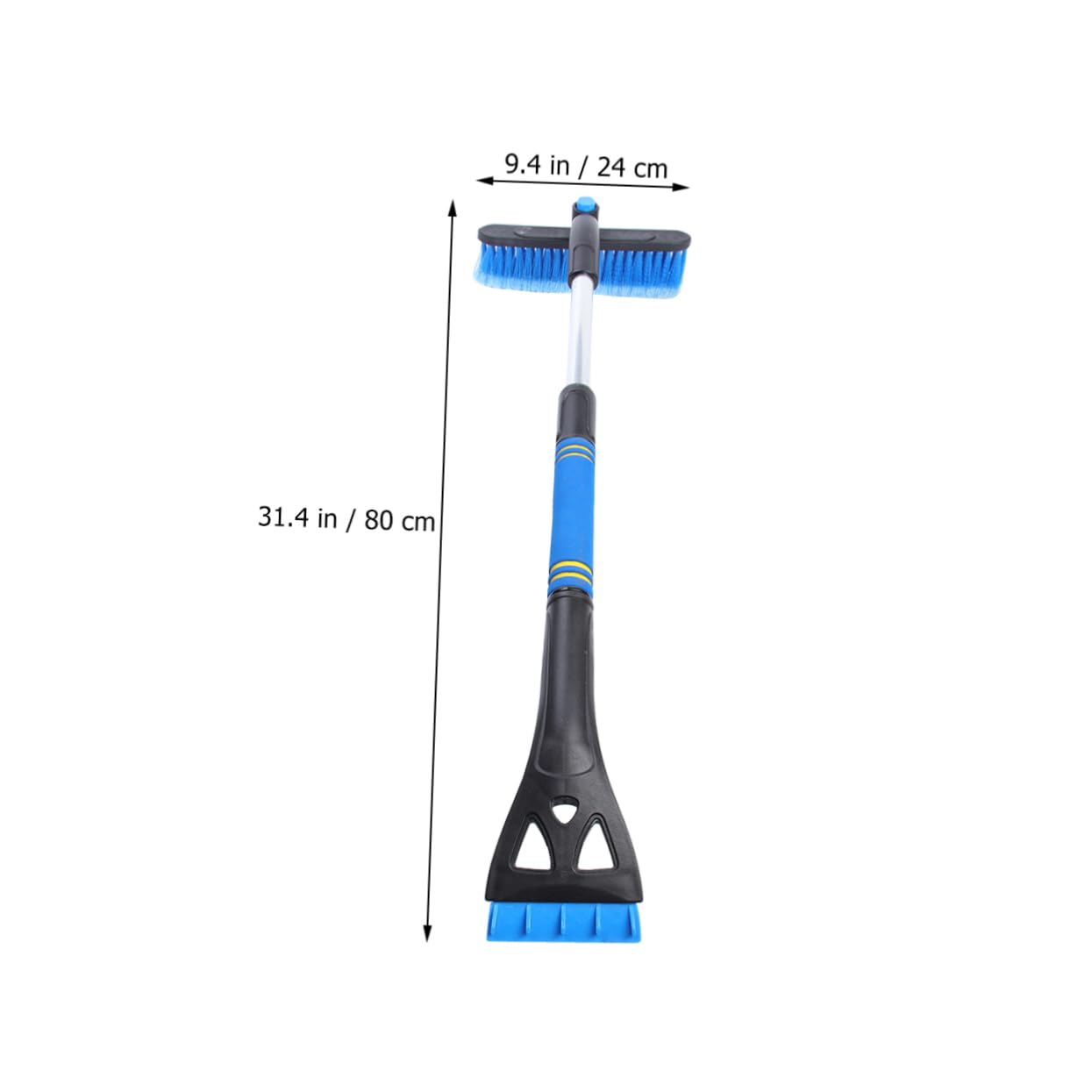 SOLUSTRE Teleskopischer Auto Schnee Eiskratzer Mit Bürste Effektives Reinigungswerkzeug Zur Schnellen Enteisung Und Schneeräumung Ideal Für Windschutzscheiben Blau 2 1 Design von SOLUSTRE