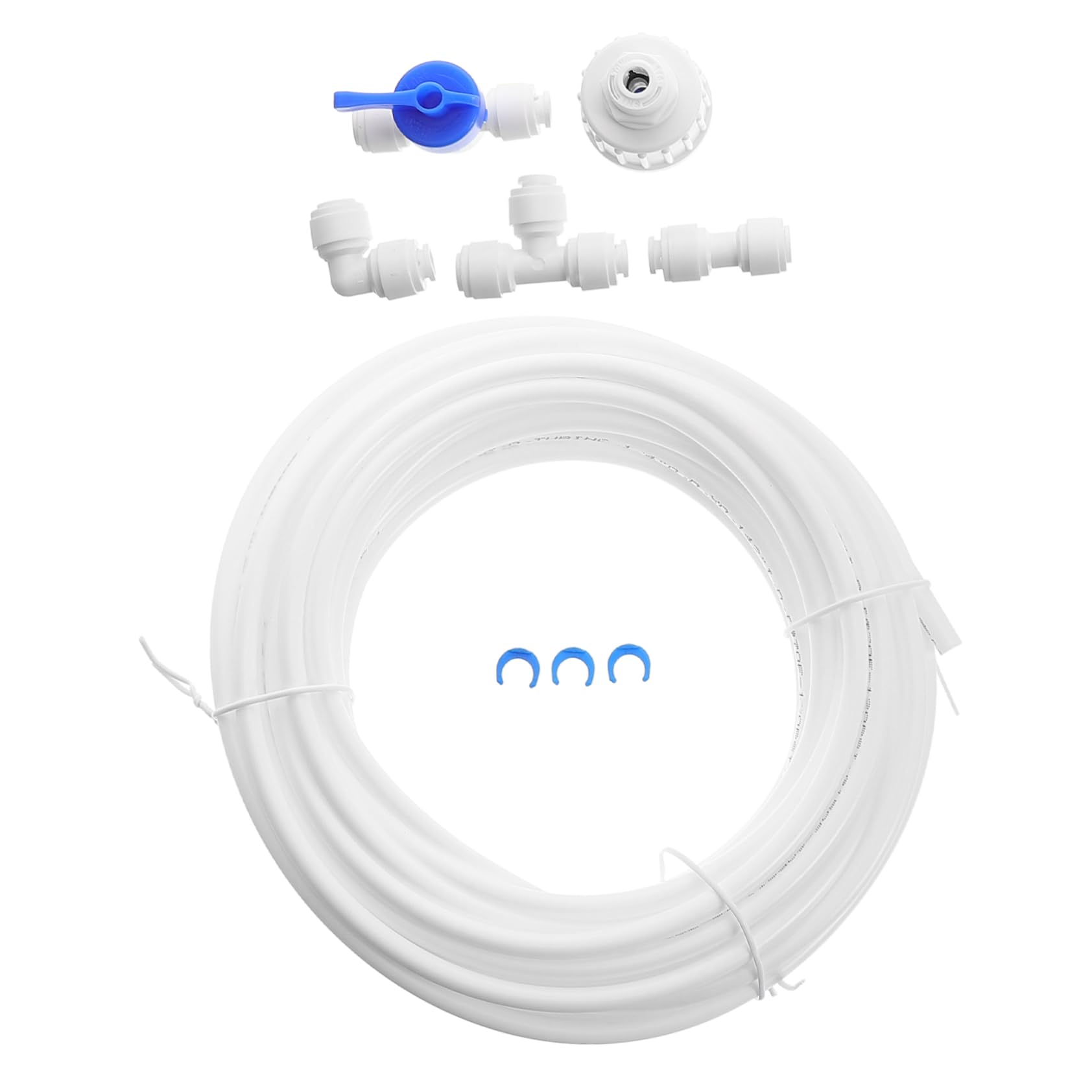 SOLUSTRE Wasserleitung Schnellanschluss Set 10m Schlauchkit Für Wasserfiltersystem Druckregler Für Wasserleitungen Einfache Verbindung Für Frisch Und Abwasseranwendungen von SOLUSTRE