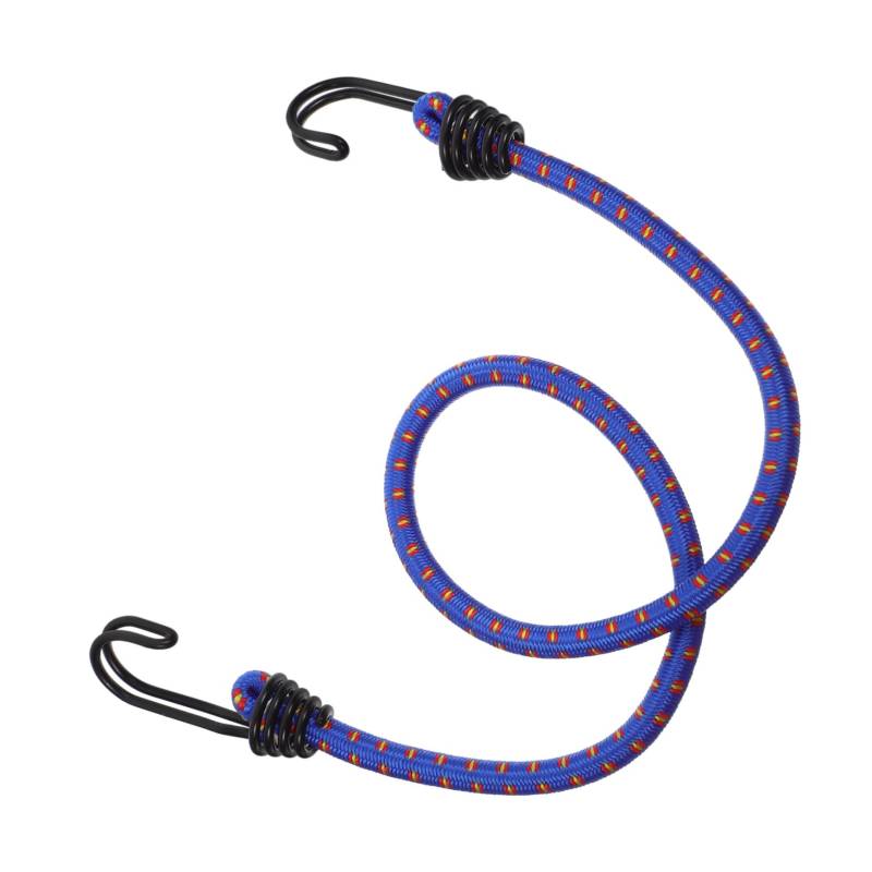 SOLUSTRE Zeltseil elastische Wäscheleine Bungee-Cord-Bündel Sicherung der Verzurrung Bungees mit Haken gummischnur gummiseil Bungee-Cord-Riemen Hochleistungs-Bungee-Seile Eisen Blue von SOLUSTRE