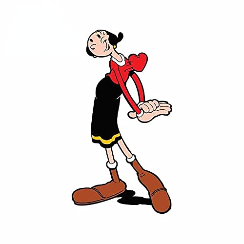 Autoaufkleber für Popeye Olive Oyl Öl Cartoon Wasserdicht Anime Fine Decal Cover Kratzer Wasserdichtes Zubehör (Farbe Name: A) von SOMEXI