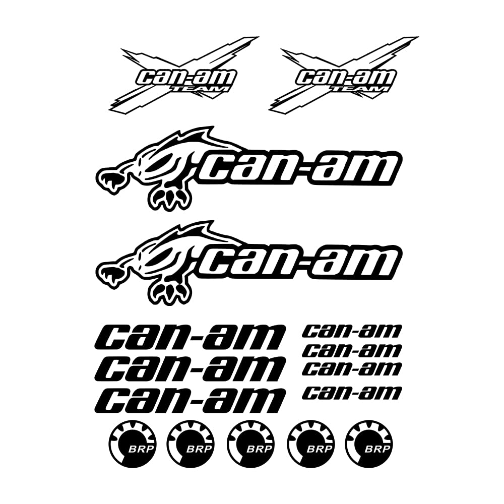 car Sticker Deckenkratzer for Canam Team Renegade Outlander Aufkleber Quad ATV 16.Teile Auto Styling Sonnencreme wasserdicht (Color : 1, Size : 38cmx29.9cm) von SOMEXI