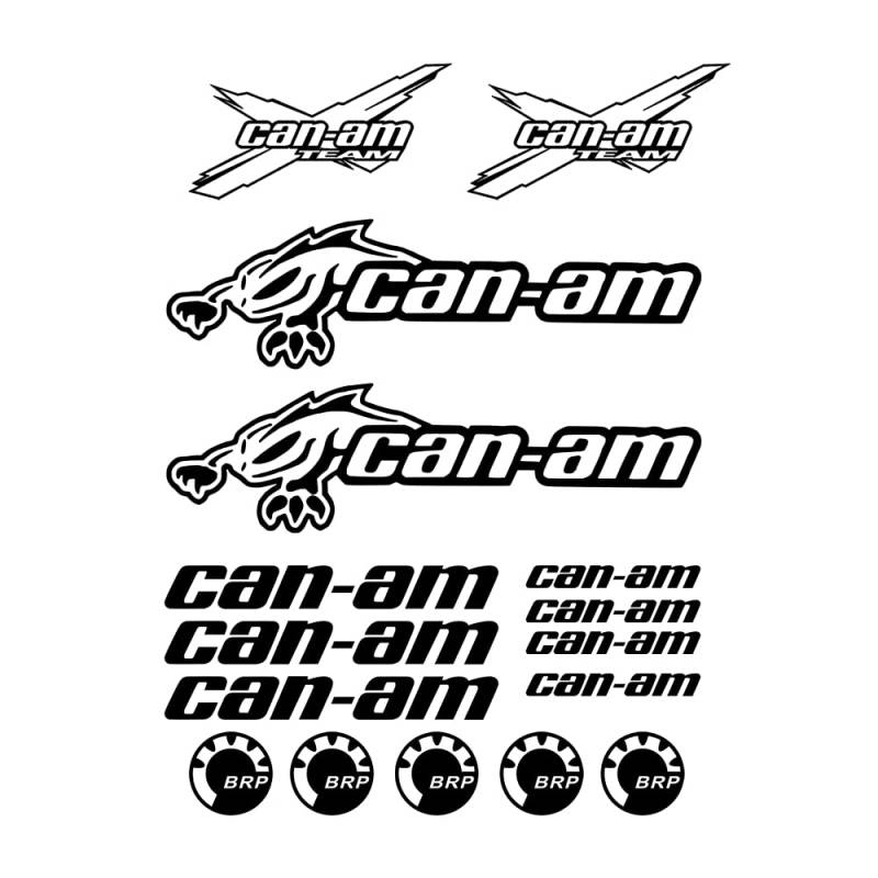 car Sticker Deckenkratzer for Canam Team Renegade Outlander Aufkleber Quad ATV 16.Teile Auto Styling Sonnencreme wasserdicht (Color : 1, Size : 38cmx29.9cm) von SOMEXI