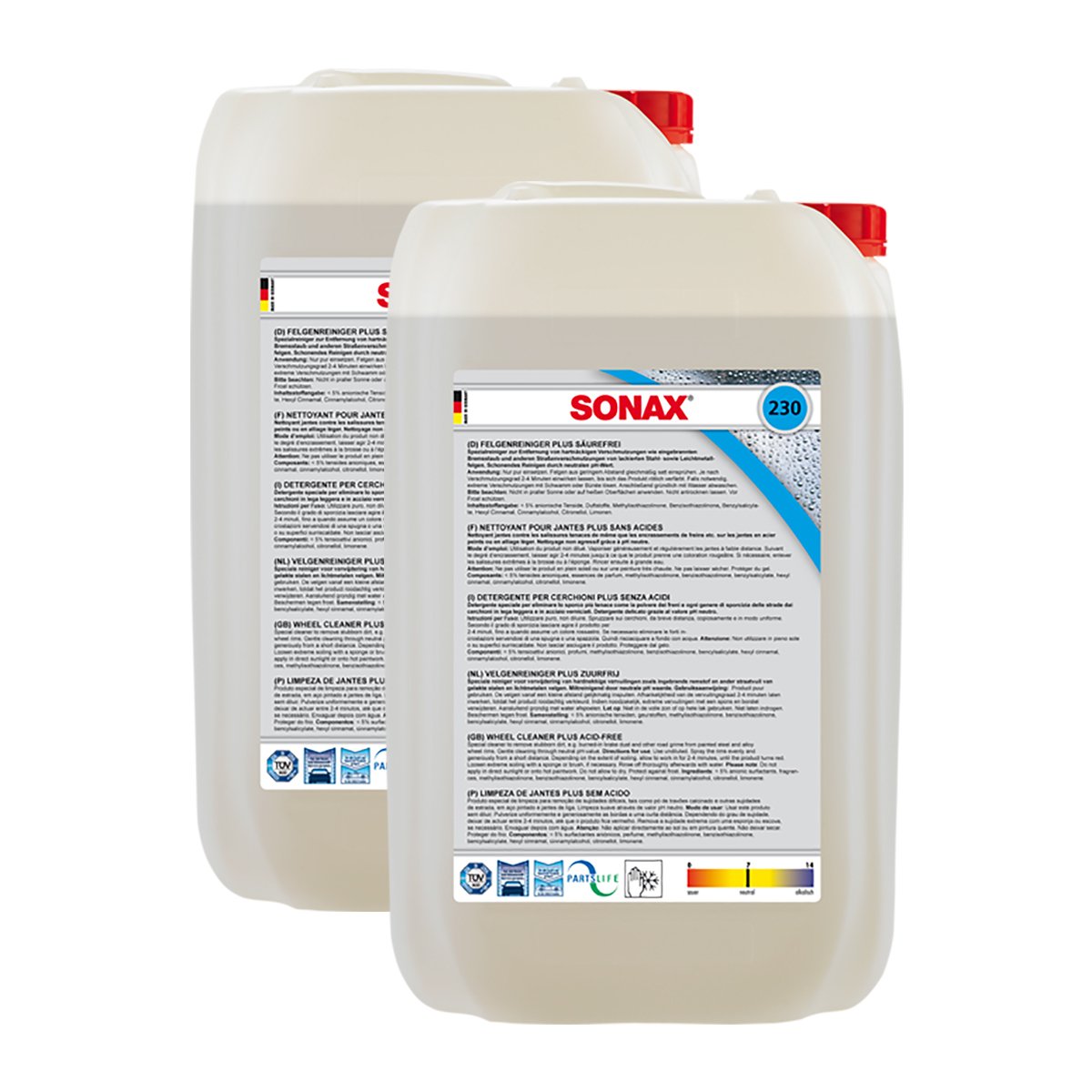 SONAX Felgenreiniger Reiniger Felgen Säurefrei 5L 2X von SONAX