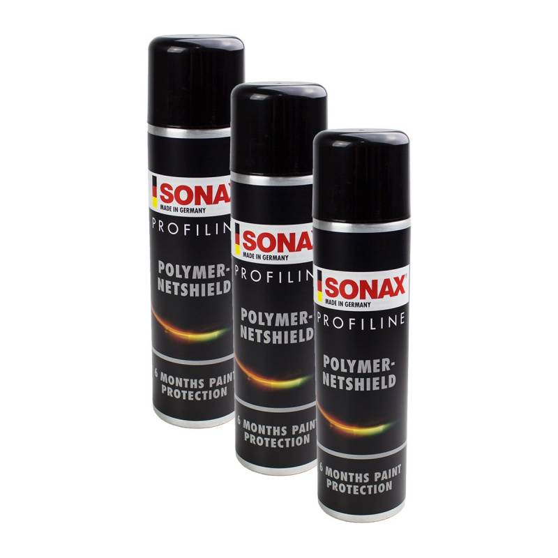 SONAX 3X 02233000 ProfiLine Polymer Lackversiegelung NetShield 340 ml von SONAX