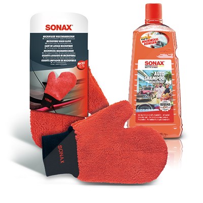 Sonax 2 L AutoShampoo Konzentrat Havana Love+Microfaser WaschHandschuh [Hersteller-Nr. 03285410] von SONAX