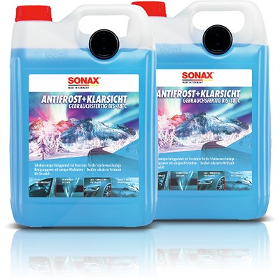 Sonax 2x 5 L Antifrost mit Klarsicht bis -18 °C Citrus Duft [Hersteller-Nr. 01345000] von SONAX