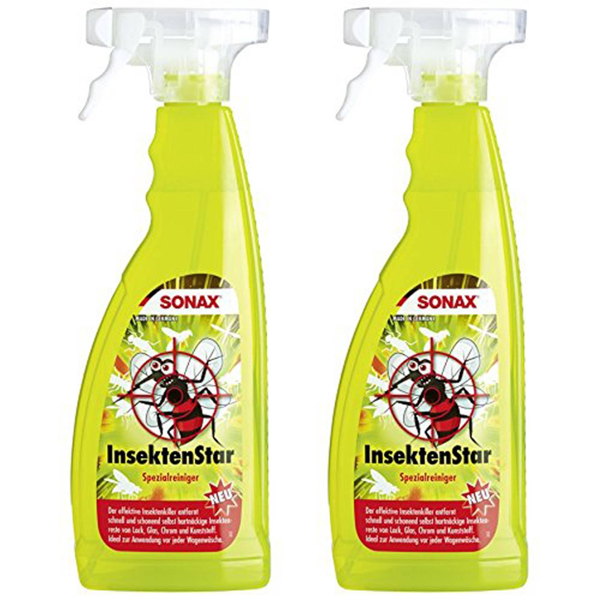 2x 750ml SONAX 233400 InsektenStar Insektenentferner Insektenkiller Reiniger von SONAX