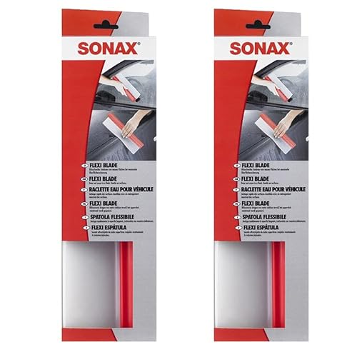 2x SONAX FLEXIBLADE FLEXI BLADE ABZIEHER WASSERABZIEHER FLÄCHENTROCKNER TROCKNEN von SONAX