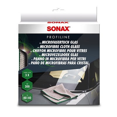 Sonax 3 Stk Microfasertuch Glas von SONAX