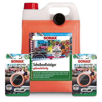 Sonax 5 L ScheibenReiniger gf Havana Love+2x Lufterfrischer Havana Love von SONAX