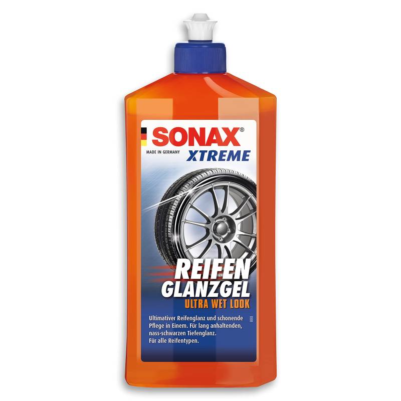 SONAX XTREME ReifenGlanzGel (500 ml) pflegt & schützt Gummi & Reifen vor Rissbildung & Farbausbleichung, lang anhaltender Reifenglanz | Art-Nr. 02352410, Unbekannt von SONAX