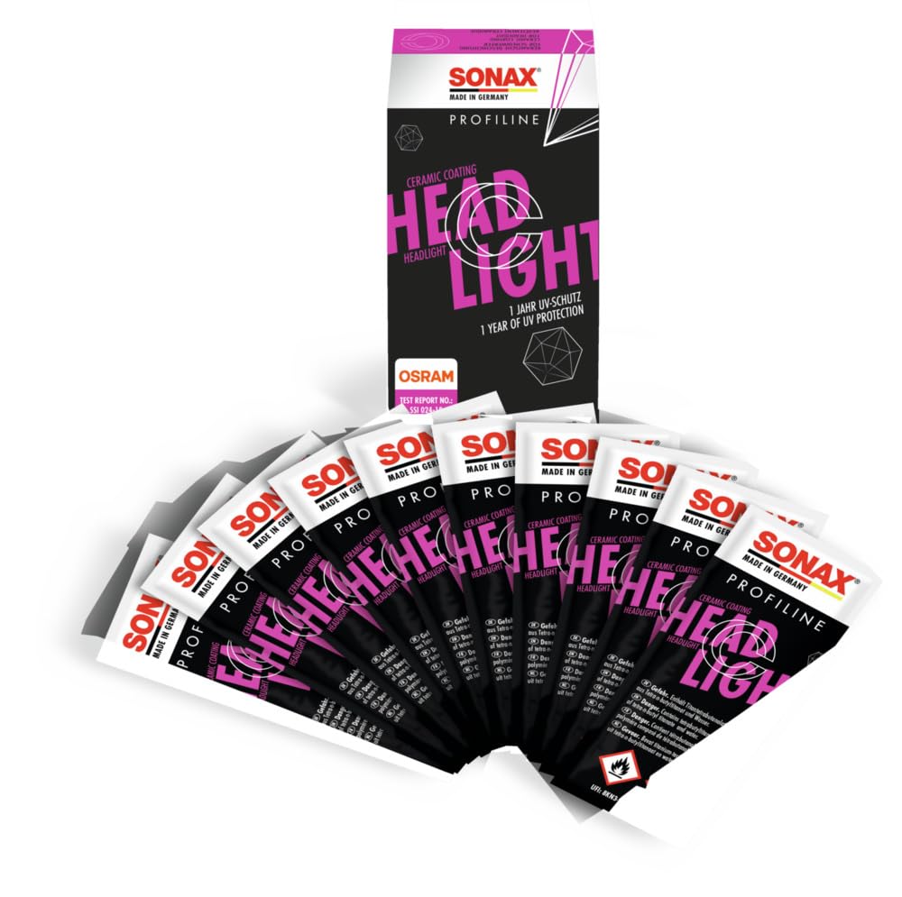 SONAX PROFILINE HeadlightCoating (50 ml) Keramische Langzeitversiegelung von Kunststoffscheinwerfern | Art-Nr. 02765410 von SONAX