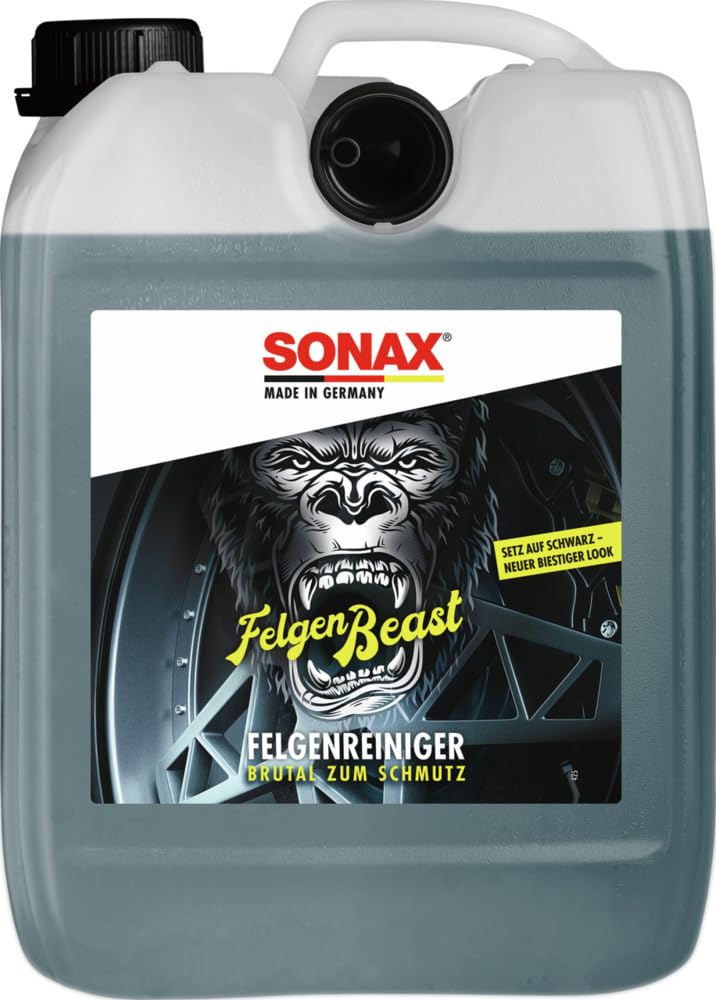 SONAX FelgenBeast (5 Liter) Felgenreiniger für alle polierten, verchromten und matten Stahl- & Leichtmetallfelgen | Art-Nr. 04335000, unbekannt von SONAX