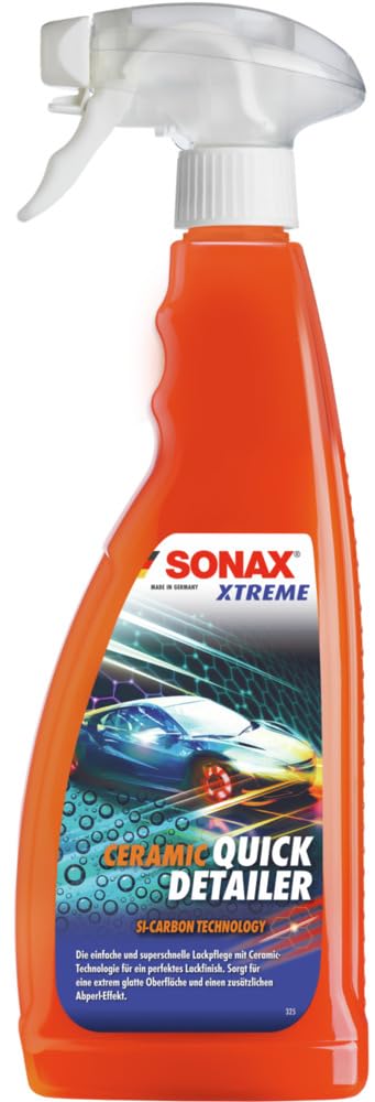 SONAX XTREME Ceramic QuickDetailer (750 ml) superschnelle Lackpflege mit Ceramic-Technologie für ein perfektes Lackfinish. Sorgt für eine extreme Glätte des Lacks | Art-Nr. 02684000 von SONAX