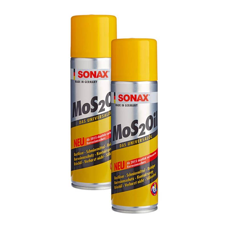 SONAX 2X 03394000 MoS2Oil m. EasySpray Schmiermittel Rostlöser Rostschutz 400ml von SONAX